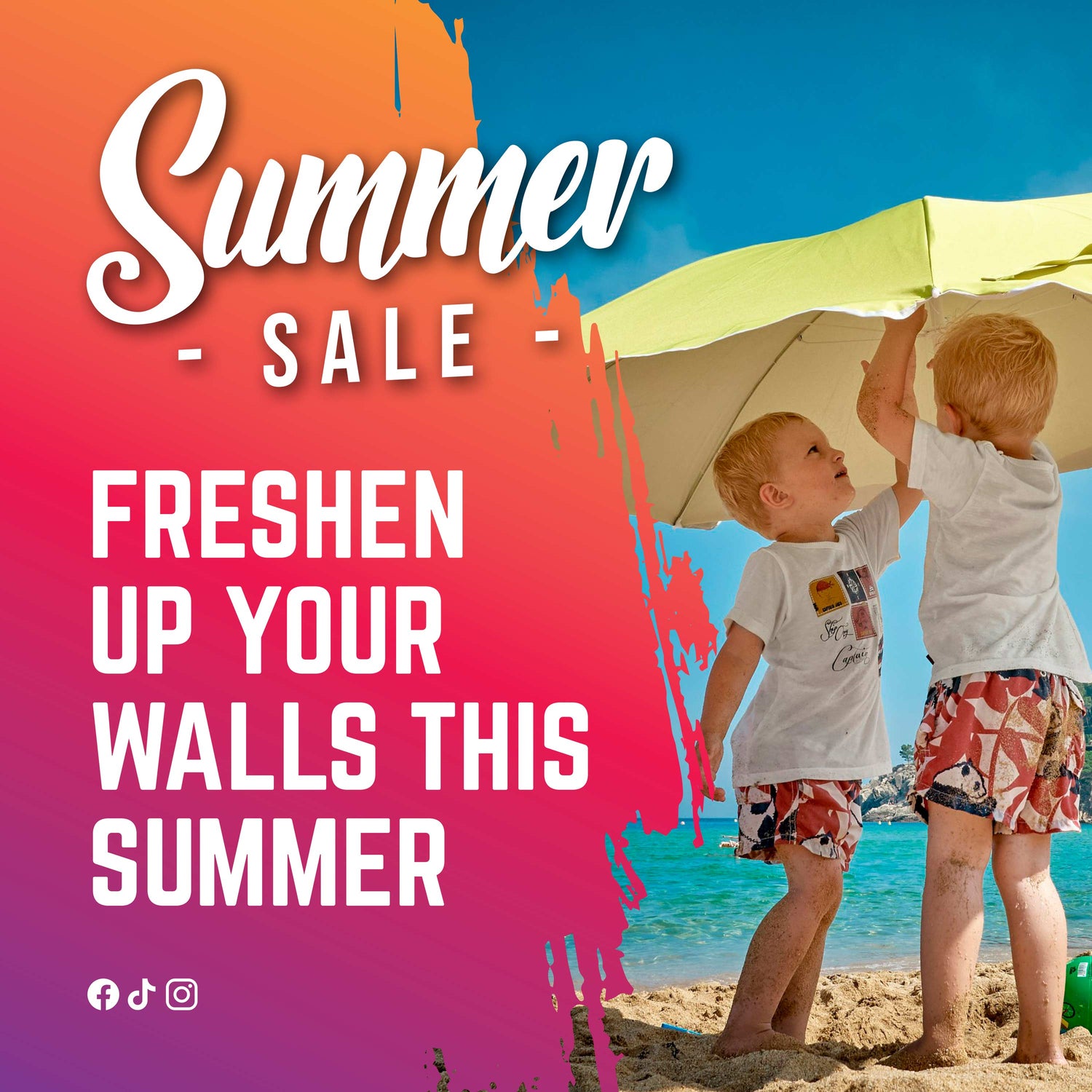 Summer photo canvas prints with every other canvas half price online and at our Portsmouth Cascades store.