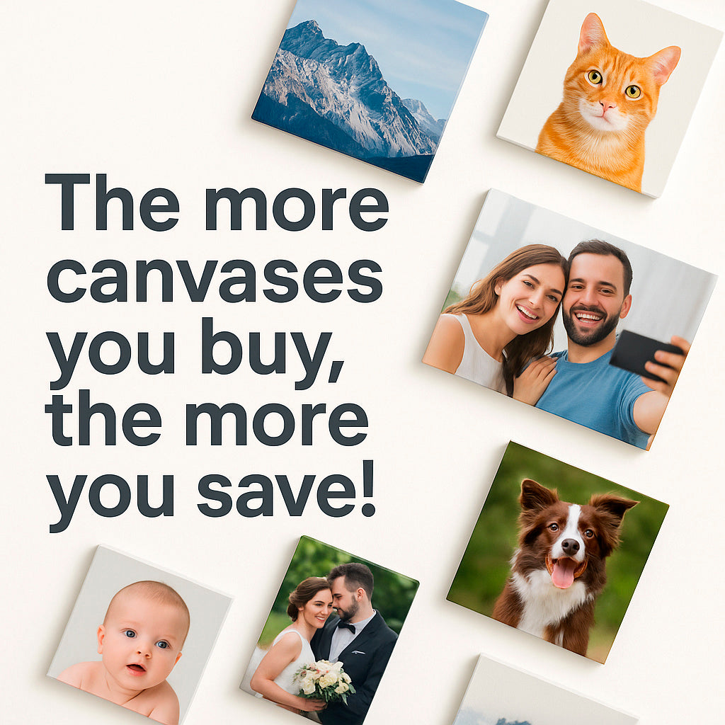 The More You Buy, The More You Save on Canvas Prints